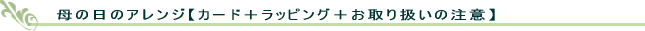 ��̓��̃A�����W�@�J�[�h�{���b�s���O�{���戵����̒���