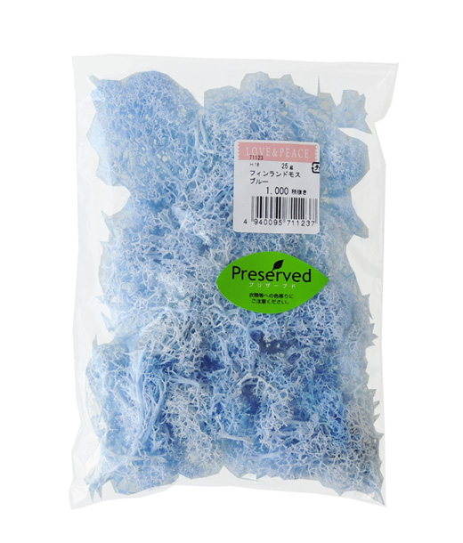 東北花材 フィンランドモス ブルー プリザーブドフラワーknext 東北花材 フィンランドモス ブルー プリザーブドフラワーknext