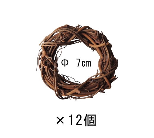 花材 大地農園・サンキライリース7cm・N(70031)12個入